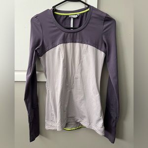 Adidas by Stella McCartney Purple and Gray Long Sleeve Top
